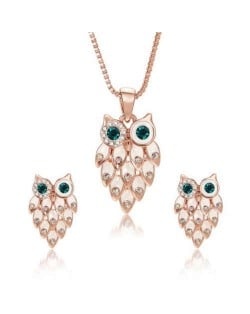 Creative Night Owl Design U.S. and European Fashion Women Jewelry Set