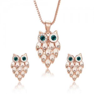 Creative Night Owl Design U.S. and European Fashion Women Jewelry Set