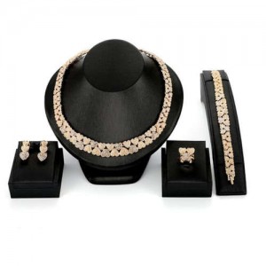 Hearts Combo Design Lovely Fashion 4pcs Women Alloy Costume Jewelry Set