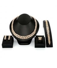 Hearts Combo Design Lovely Fashion 4pcs Women Alloy Costume Jewelry Set