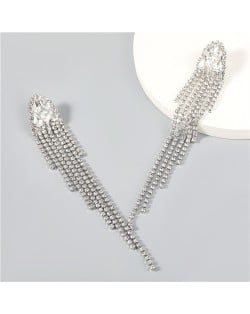 Korean Fashion Butterfly Design Long Tassel Chains Wholesale Earrings