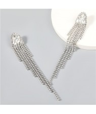 Korean Fashion Butterfly Design Long Tassel Chains Wholesale Earrings