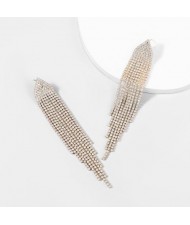 Diamond Shape Rhinestone Chandelier Fashion Wholesale Earrings
