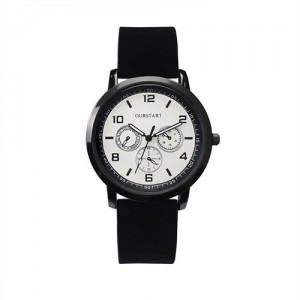 Simple Fashion Roman Scale Index with Calendar Men Wholesale Watch - White