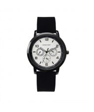 Simple Fashion Roman Scale Index with Calendar Men Wholesale Watch - White