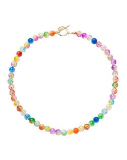 Multicolor Beads High Fashion Wholesale Jewelry Women Costume Necklace