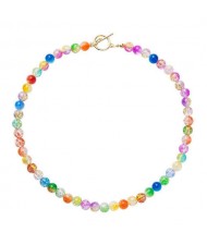 Multicolor Beads High Fashion Wholesale Jewelry Women Costume Necklace