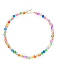 Multicolor Beads High Fashion Wholesale Jewelry Women Costume Necklace