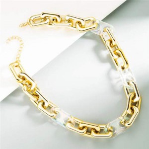 Mini Transparent Chain Decorated Wholesale Jewelry Collection Hip-hop Fashion Necklace