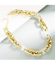 Mini Transparent Chain Decorated Wholesale Jewelry Collection Hip-hop Fashion Necklace