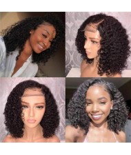 Lace Frontal Wigs Natural Color Curly Short Hair U.S. High Fashion Synthetic Wholesale Wig