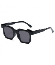 Personalized Design Irregular Thick Frame Cool Fashion Wholesale Sunglasses - Black