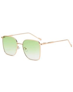 Fashion Wholesale Sunglasses Classic Slim Alloy Frame Jelly Color Sunglasses - Green