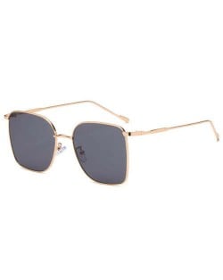 Fashion Wholesale Sunglasses Classic Slim Alloy Frame Jelly Color Sunglasses - Black