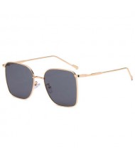 Fashion Wholesale Sunglasses Classic Slim Alloy Frame Jelly Color Sunglasses - Black