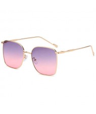 Fashion Wholesale Sunglasses Classic Slim Alloy Frame Jelly Color Sunglasses - Purple