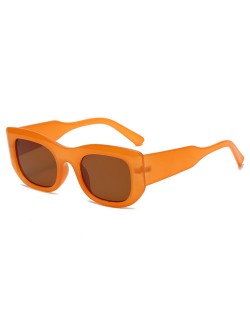 Oval Frame Design Hip-hop High Fashion Wholesale Women Sunglasses - Orange