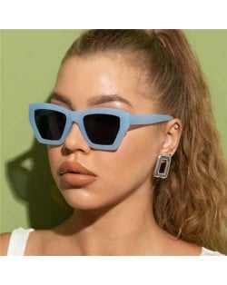 Wholesale Sunglasses Irregular Resin Frame U.S. Popular Fashion Women/ Men Sunglasses - Blue