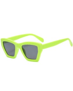 Wholesale Sunglasses Irregular Resin Frame U.S. Popular Fashion Women/ Men Sunglasses - Green