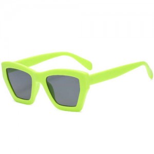Wholesale Sunglasses Irregular Resin Frame U.S. Popular Fashion Women/ Men Sunglasses - Green