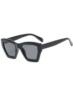 Wholesale Sunglasses Irregular Resin Frame U.S. Popular Fashion Women/ Men Sunglasses - Black