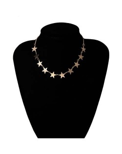 Star Fashion Wholesale Jewelry Vintage Women Statement Necklace - Golden