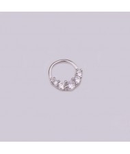 Creative Shining Design Cubic Zirconia Stainless Steel Piercing Nose Stud/ Stud Earrings (1 piece)