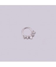 Creative Shining Design Cubic Zirconia Stainless Steel Piercing Nose Stud/ Stud Earrings (1 piece)