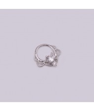 Creative Shining Design Cubic Zirconia Stainless Steel Piercing Nose Stud/ Stud Earrings (1 piece)