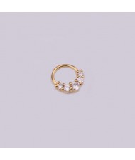 Creative Shining Design Cubic Zirconia Stainless Steel Piercing Nose Stud/ Stud Earrings (1 piece)