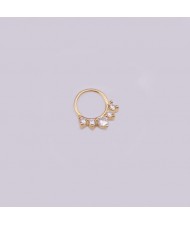 Creative Shining Design Cubic Zirconia Stainless Steel Piercing Nose Stud/ Stud Earrings (1 piece)