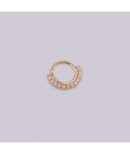 Creative Shining Design Cubic Zirconia Stainless Steel Piercing Nose Stud/ Stud Earrings (1 piece)