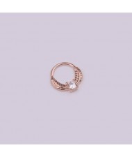 Creative Shining Design Cubic Zirconia Stainless Steel Piercing Nose Stud/ Stud Earrings (1 piece)