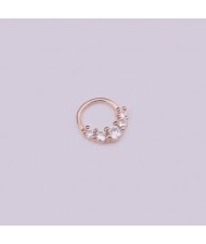 Creative Shining Design Cubic Zirconia Stainless Steel Piercing Nose Stud/ Stud Earrings (1 piece)