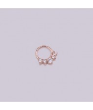 Creative Shining Design Cubic Zirconia Stainless Steel Piercing Nose Stud/ Stud Earrings (1 piece)