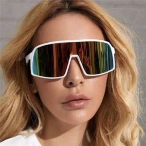 6 Colors Available Outdoor/ Cycling Fashion One-piece Design Women/ Men Sunglasses