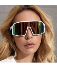 6 Colors Available Outdoor/ Cycling Fashion One-piece Design Women/ Men Sunglasses