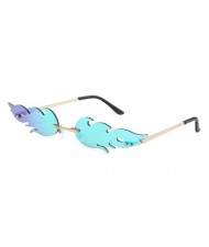 6 Colors Available Unique Flame Design Women Party Fashion Wholesale Sunglasses