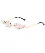 6 Colors Available Unique Flame Design Women Party Fashion Wholesale Sunglasses