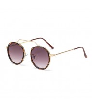 6 Colors Available Vintage Design Round Frame French Fashion Women Wholesale Sunglasses