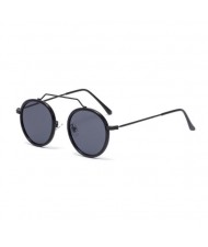 6 Colors Available Vintage Design Round Frame French Fashion Women Wholesale Sunglasses