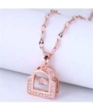 Wholesale Jewelry Handbag Modeling Pendant Women High Fashion Necklace