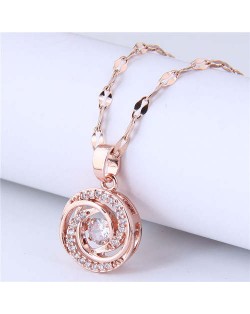 Rotating Type Pendant Unique Design Women Wholesale Necklace