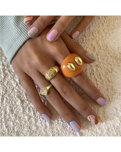 Wholesale Jewelry Vintage Fashion Adorable Heart and Funny Candy Colors Rings Set