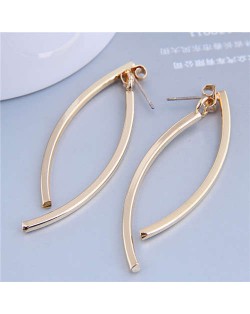 Wholesale Jewelry Simple Design Abstract Fish Shape Alloy Earrings