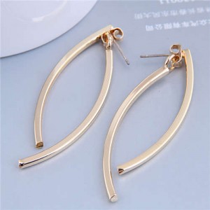 Wholesale Jewelry Simple Design Abstract Fish Shape Alloy Earrings