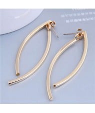 Wholesale Jewelry Simple Design Abstract Fish Shape Alloy Earrings