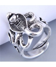 Wholesase Fashion Jewelry Exaggerated Cobra Open-end Style Vintage Alloy Statement Ring