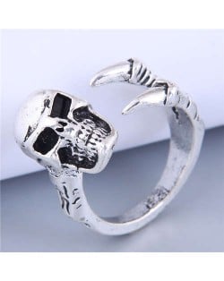 Vintage Style Wholesale Jewelry Skull Bold Fashion Men Statement Alloy Ring