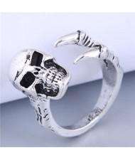 Vintage Style Wholesale Jewelry Skull Bold Fashion Men Statement Alloy Ring